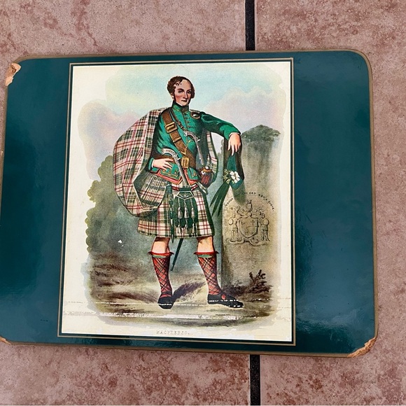 Set of 6 Scottish Themed Coasters/table mats 7/9 inches - Picture 8 of 10